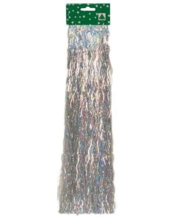 Lametta Gewellt 48cm - 500 Fäden | Glanz Silber