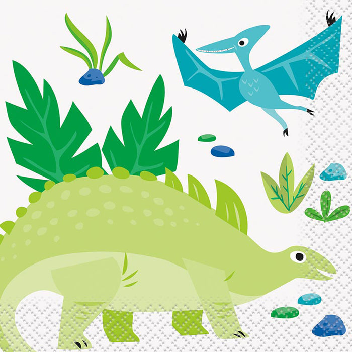 Servietten Dino 25x25cm/16Stk.
