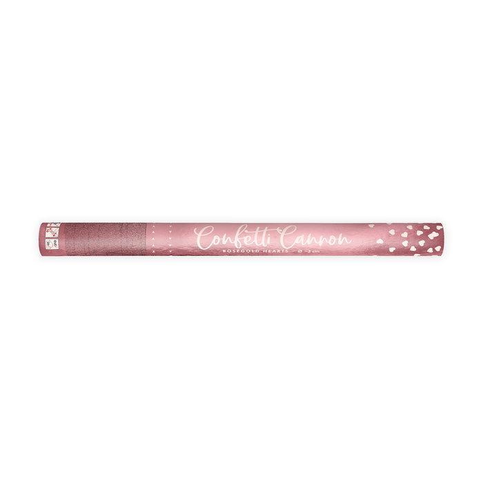Konfettishooter Herzen Rosegold 60cm