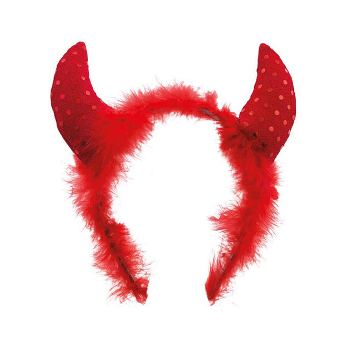 Teufelshörner Glitter Teufelsrot