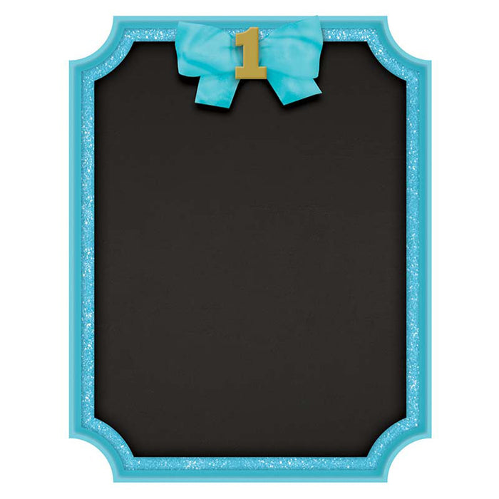 Kreidetafel HB #1 blau MDF 22,8x17,7cm