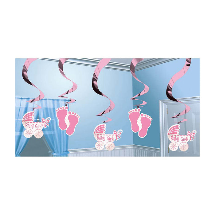 Swirldeko Baby Girl 61 cm Babyparty Dekoration für Mädchen
