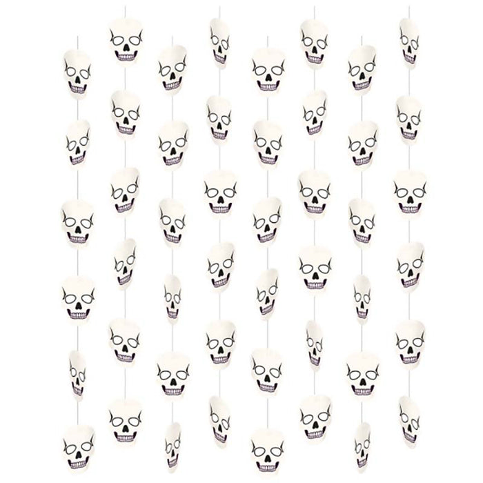 Hängedeko Skulls Papier Länge 130 cm Halloween