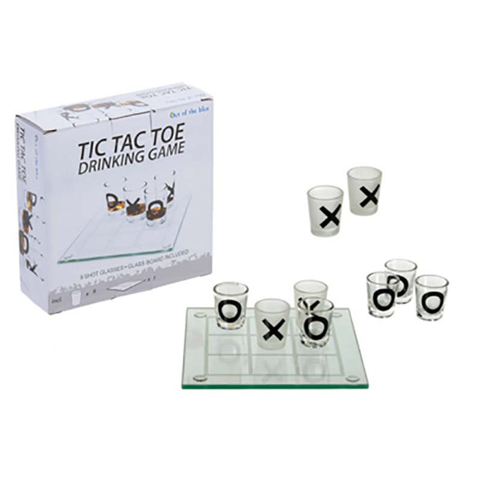 Trinkspiel TicTacToe, 9 Gläser im Geschenkk.