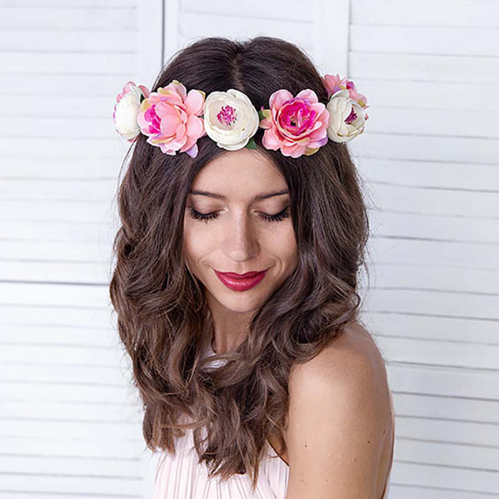 Haarreif Blumenkranz | Bunt