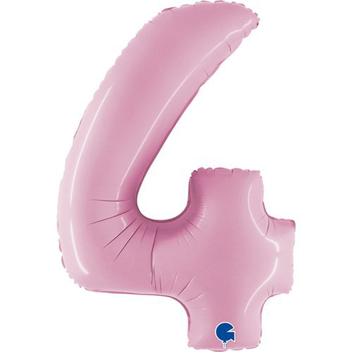 Riesenzahl Folienballon 40"/102cm | Pastel Pink #4