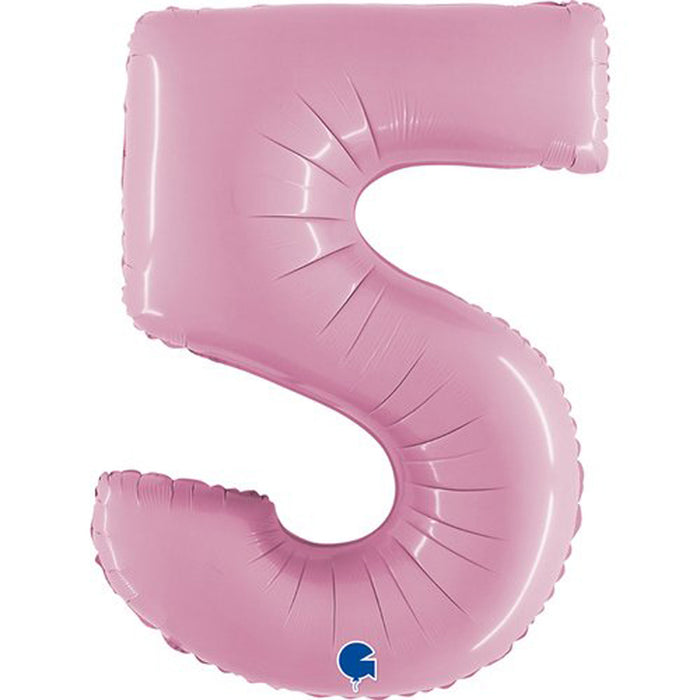 Riesenzahl Folienballon 40"/102cm | Pastel Pink #5