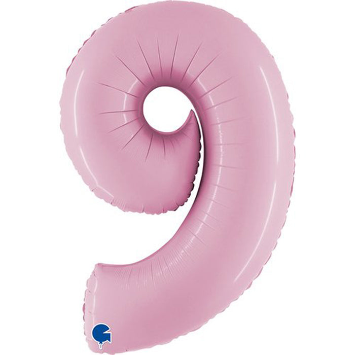 Riesenzahl Folienballon 40"/102cm | Pastel Pink #9