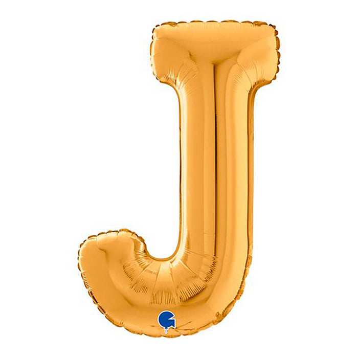 Riesenbuchstabe Folienballon 26"/66cm | Gold #J