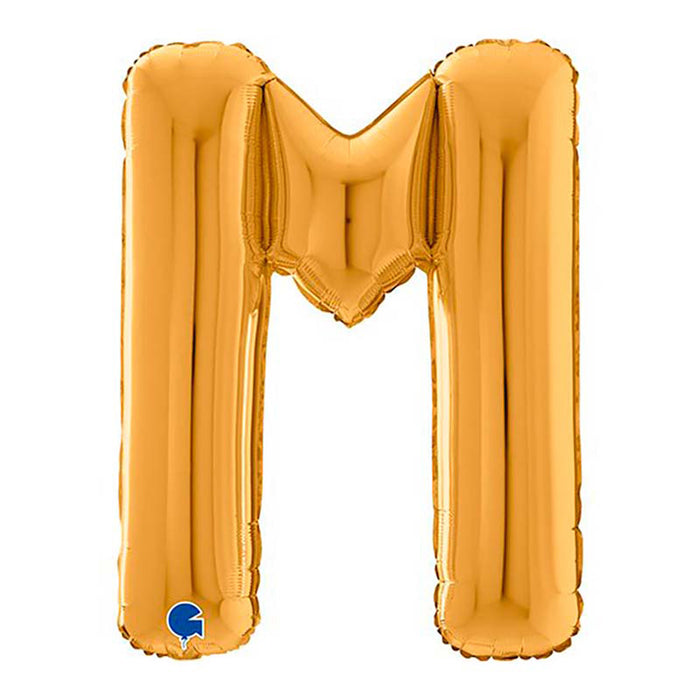Riesenbuchstabe Folienballon 26"/66cm | Gold #M