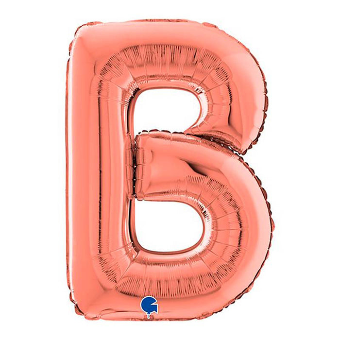 Riesenbuchstabe Folienballon 26"/66cm | Rosegold #B