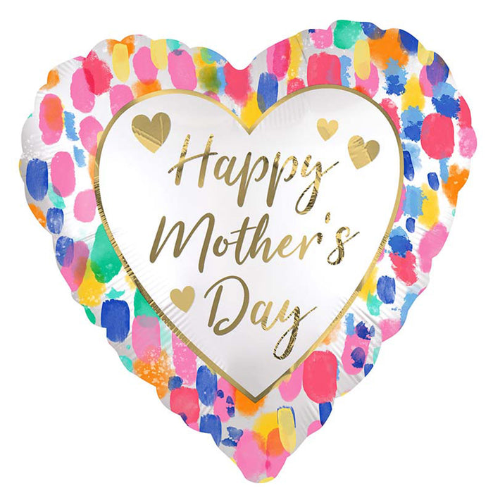 ABC18 Folienballon "Happy Mother's Day" Watercolor | Ø 45 cm