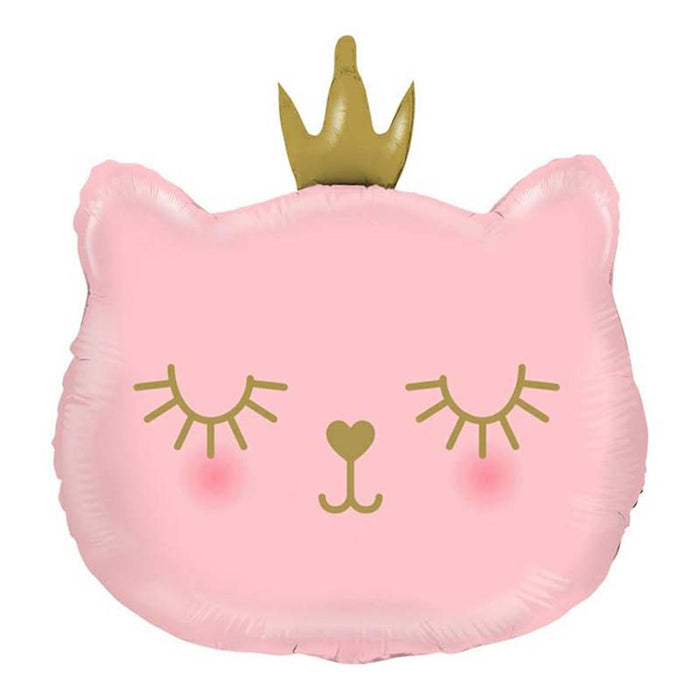 Shape Folienballon "Cat Princess Pink" | 66 cm