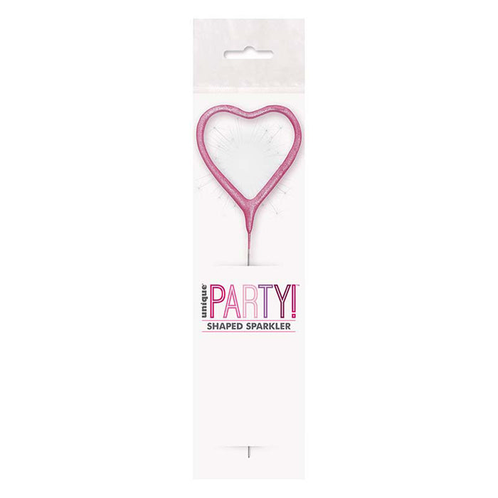 Wunderkerze ca. 18 cm Herz Pink