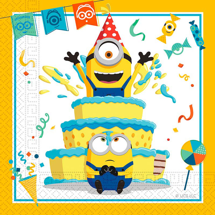 Servietten Minions 20Stk./33cm FSC
