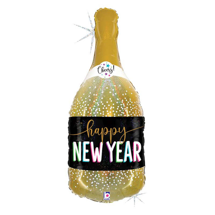 Shape Folienballon "Happy New Year" | 91 cm