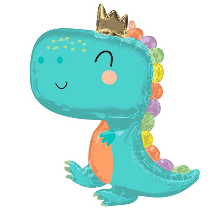 SuperShape Folienballon "Baby Dinosaurier" | 76 x 78 cm