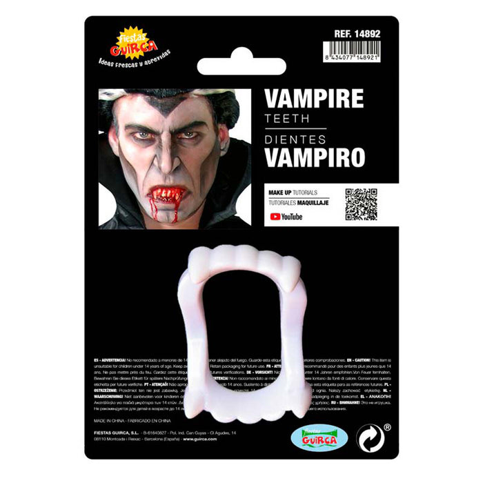 Zähne Vampir Gebiss fluoreszierend