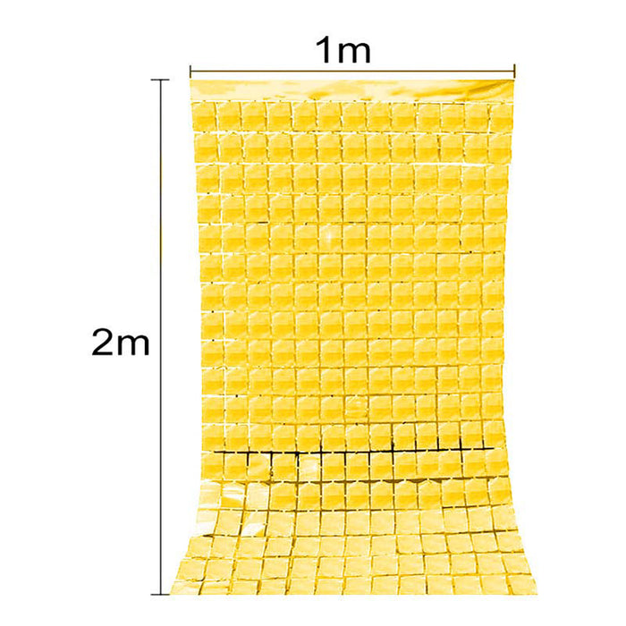 Türvorhang Quadrate Gold 200x100 cm