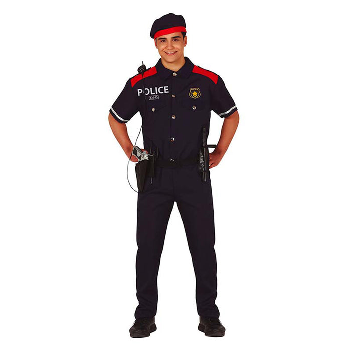 Kostüm Polizist mit Barett Gr. M