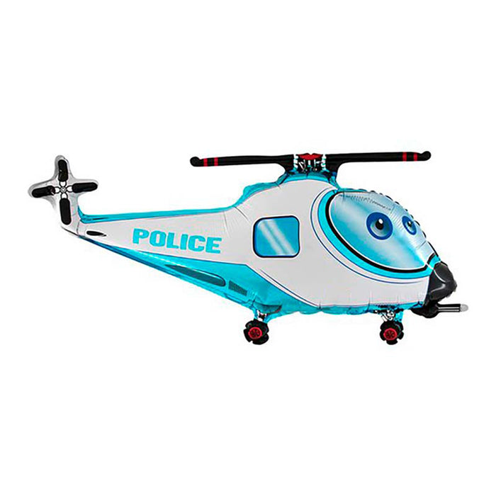 Shape Folienballon "Polizei Hubschrauber" (A)