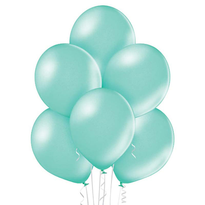 25 Stk. Luftballon Uni Metallic Ø 30cm | Hellgrün #074