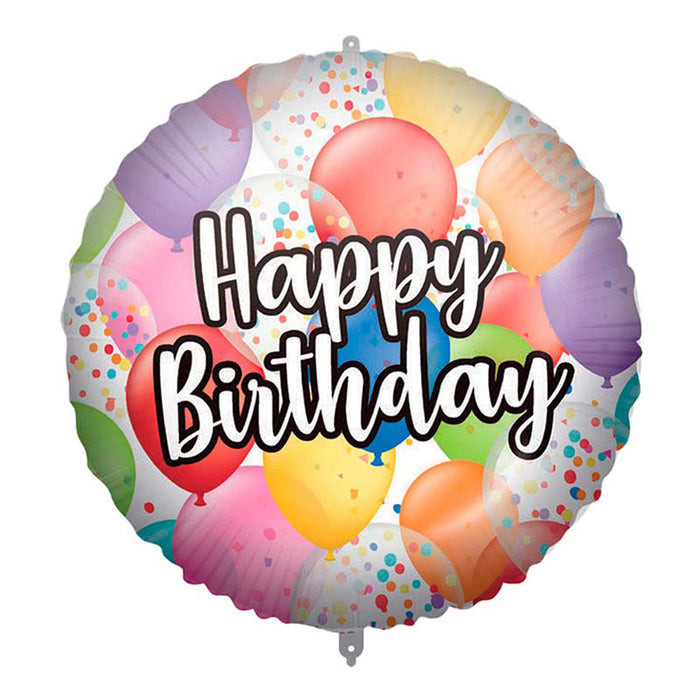 ABC18 Folienballon "Happy Birthday" Ballons | Ø 45 cm