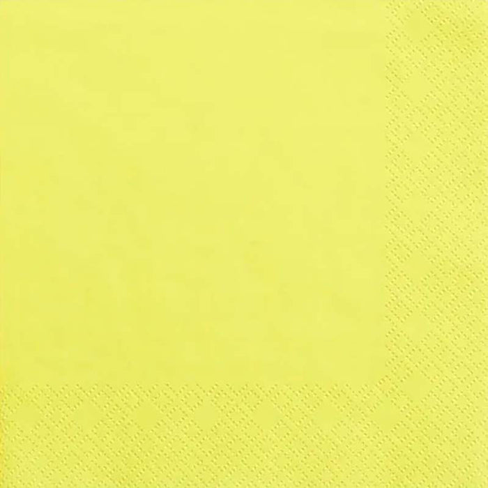Servietten Uni 33x33 cm/ 20St. Gelb