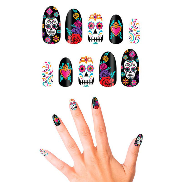 Fingernägel 10 Stück Day of Dead