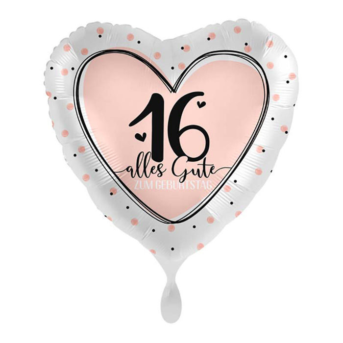 ABC18 Herz Folienballon Ø 43cm "Alles Gute zum Geburtstag" #16
