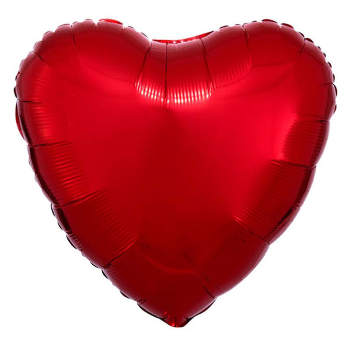 Uni18 Herz ca.45cm ø Rot