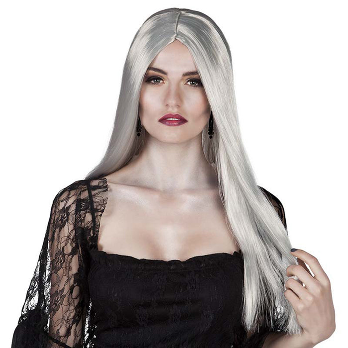 Hexen Perücke "Aurora" für Damen - 86082 | Grau