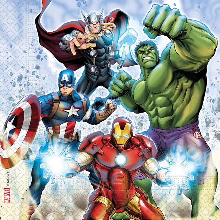 Servietten Avengers 33x33cm/20Stk.