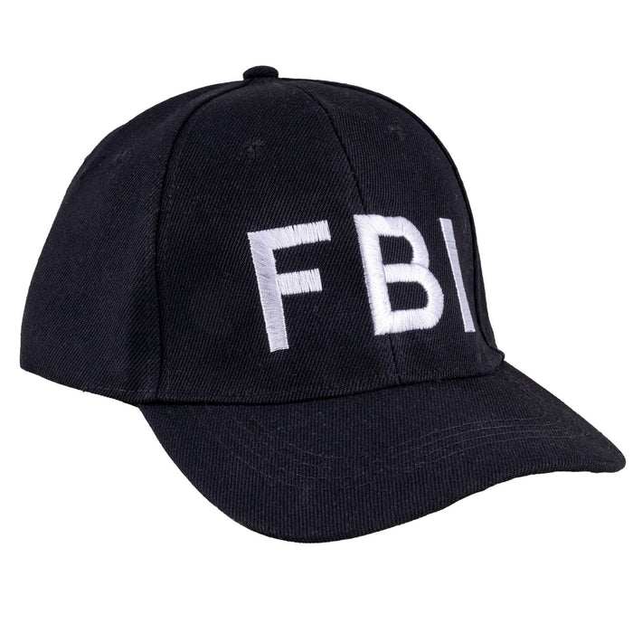 FBI Polizei Mütze für Erwachsene | Schwarz