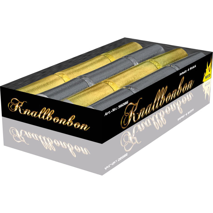 Knallbonbon Gold & Silber 18cm/4St.