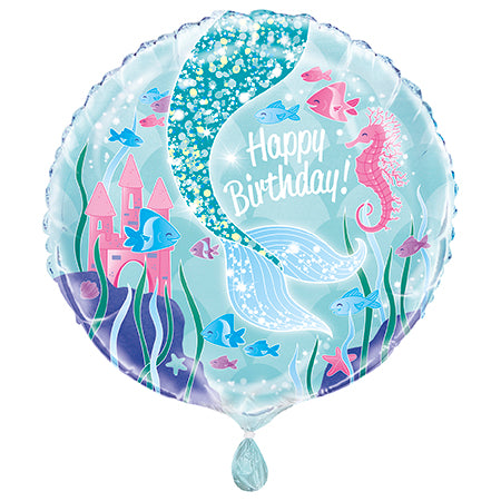 ABC18 Folienballon "Meerjungfrau" | Ø 45 cm