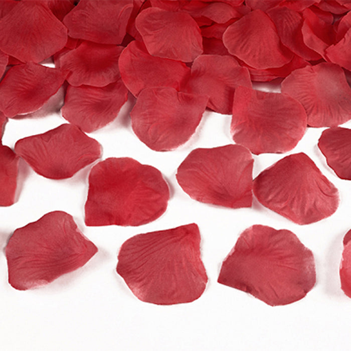 100 Rosenblätter aus Stoff Ø 5?cm | Rot