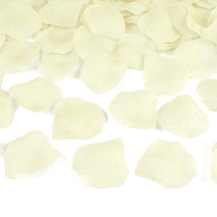 100 Rosenblätter aus Stoff Ø 5?cm | Creme