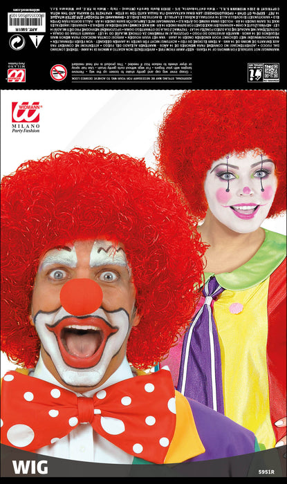 Perücke Clown | Rot