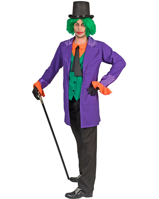 Crazy Man Kostüm für Herren | Film Comic Jacke Lila