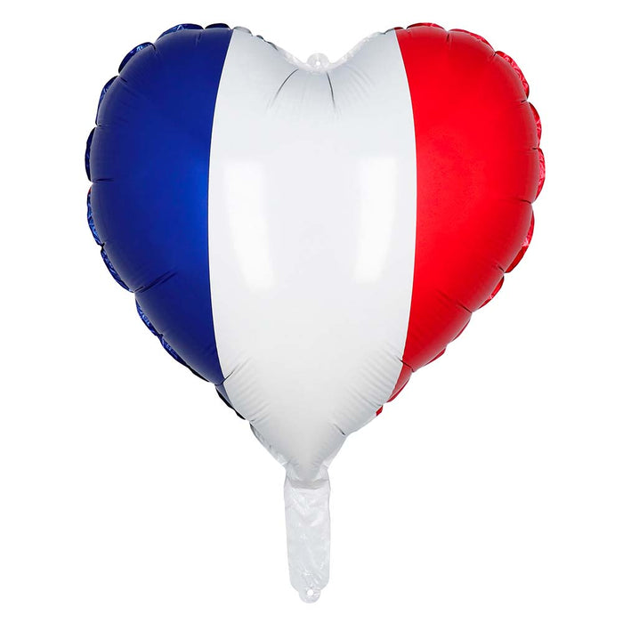 Herz Folienballon "Frankreich" | 40 x 45 cm