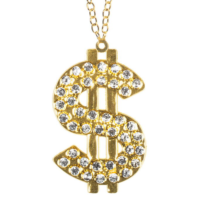 Halskette "Dollar Diamonds" mit Strass | Gold