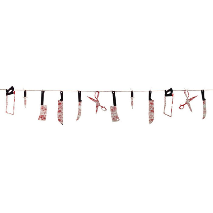 Girlande Halloween Blutige Messer | 2,3m