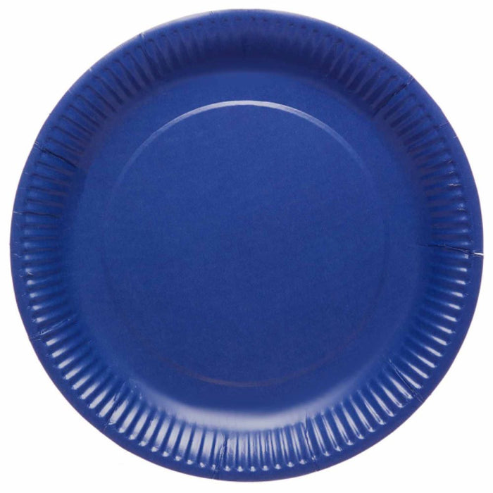 8 Teller Unifarben Ø 23 cm | Blueberry