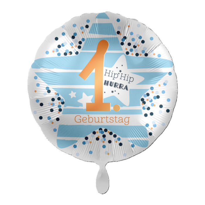 ABC18 Folienballon Ø 43cm "Hip Hip Hurra" #1