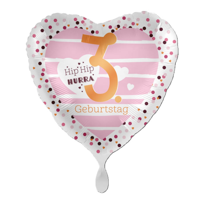 ABC18 Herz Folienballon Ø 43cm "Hip Hip Hurra" #3