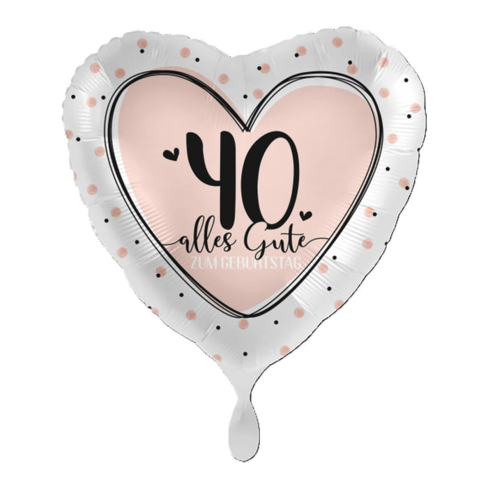 ABC18 Herz Folienballon Ø 43cm "Alles Gute zum Geburtstag" #40