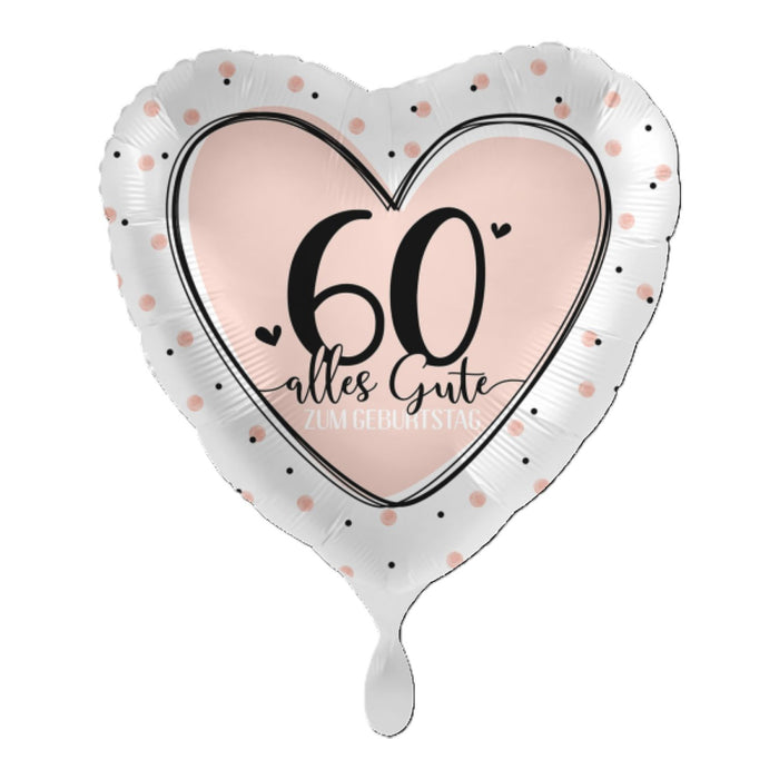 ABC18 Herz Folienballon Ø 43cm "Alles Gute zum Geburtstag" #60