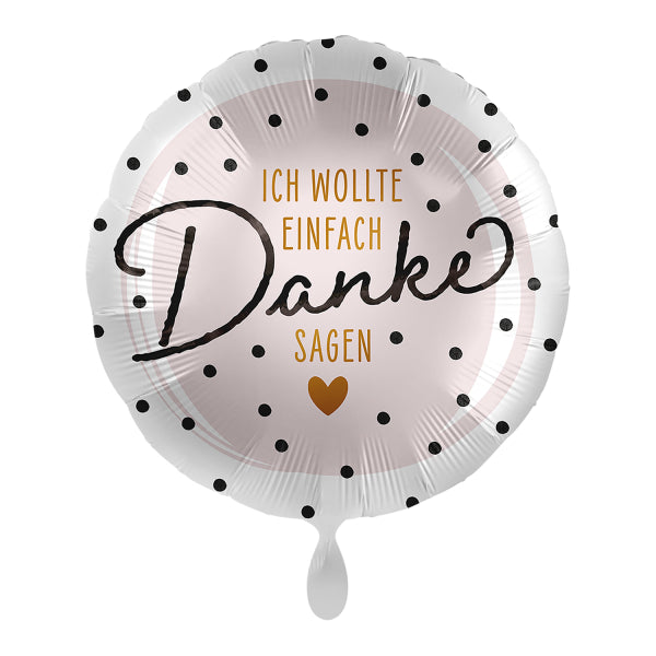ABC18 Folienballon Ø 43 cm "Danke"