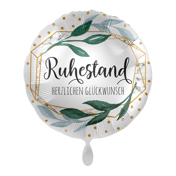 ABC18 Folienballon Ø 43 cm "Ruhestand"